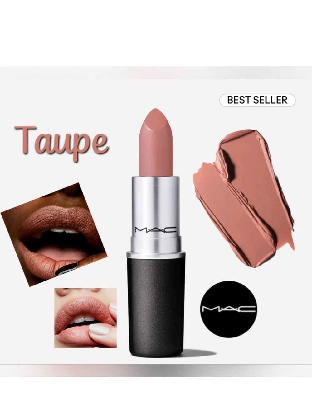 Taupe | Matte Lipstick | Mac Cosmetics | Brand New in Box | Authentic